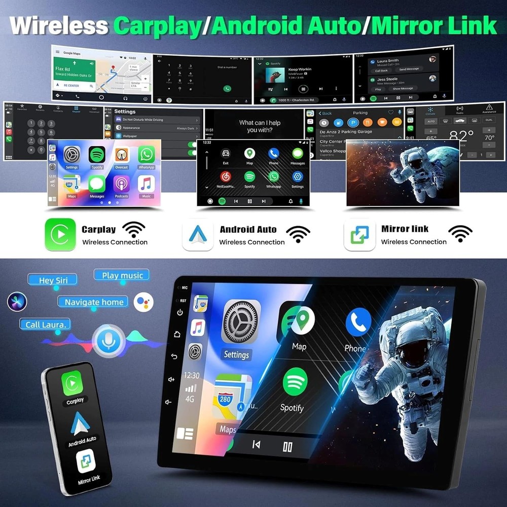 Android 13 7 Inch Car Stereo 4+64G with Carplay Android Auto GPS Bluetooth