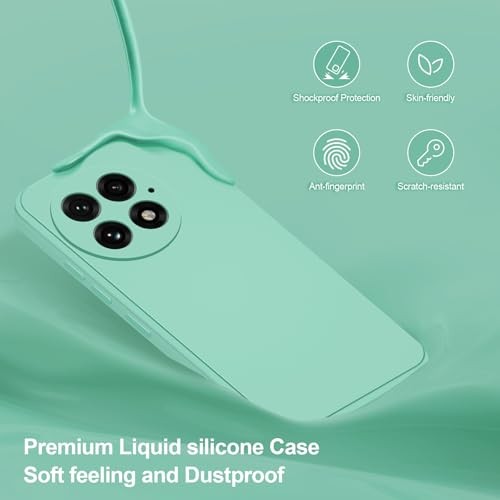Case for Oneplus 13, Soft Silicone Case with Upgraded Camera OnePlus 13 Mint