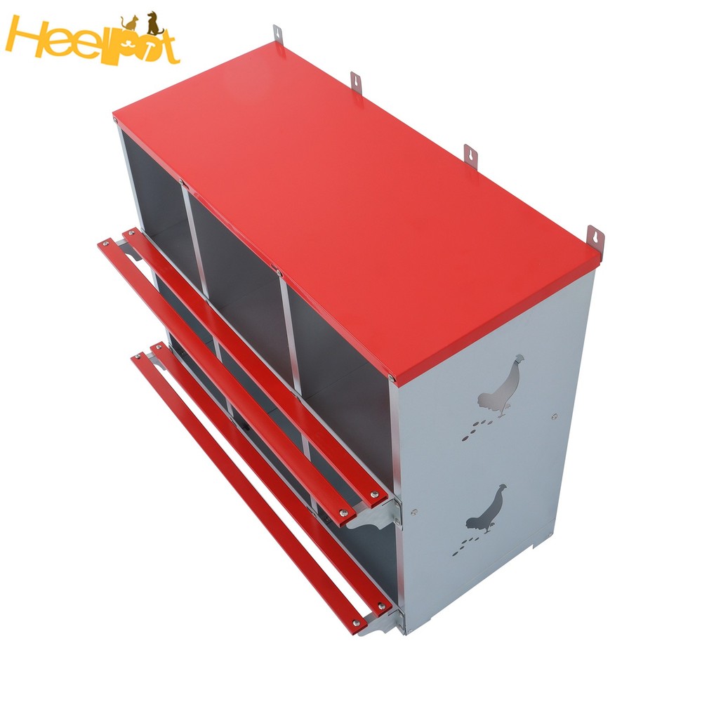 High Quality Materials Chickens Egg Laying Box 6 Compartments Nesting Box