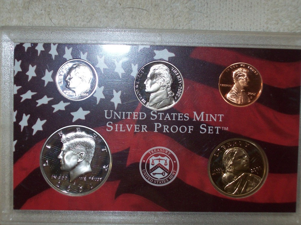 2002 SILVER PROOF SET 5 COIN