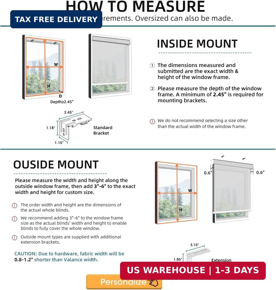 SmartWings Motorized Smart Blinds with Remote, Custom Automatic 100% Blackout Ro