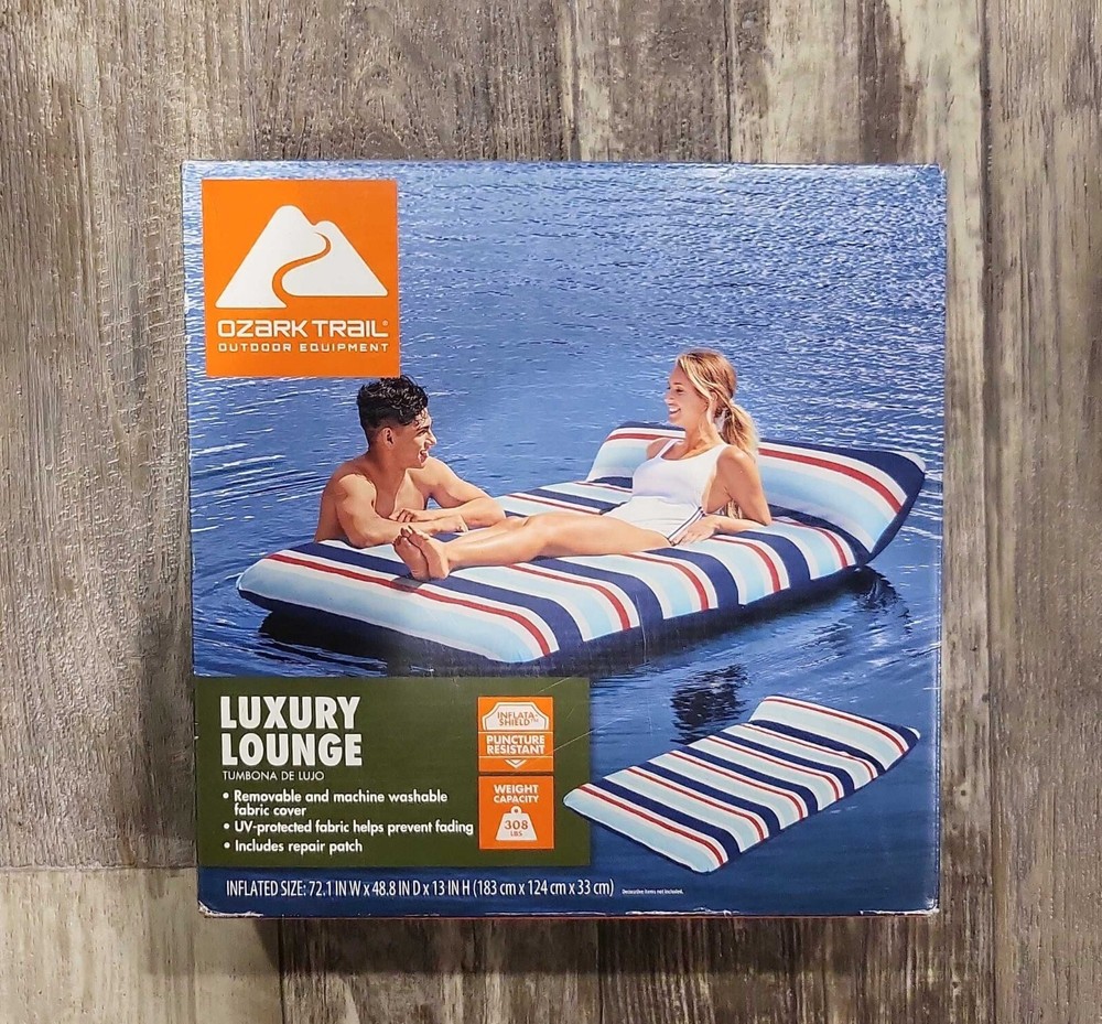 Ozark Trail Luxury Extrava Large Inflatable Fabric Float for Lake, Pool 43521E🆕