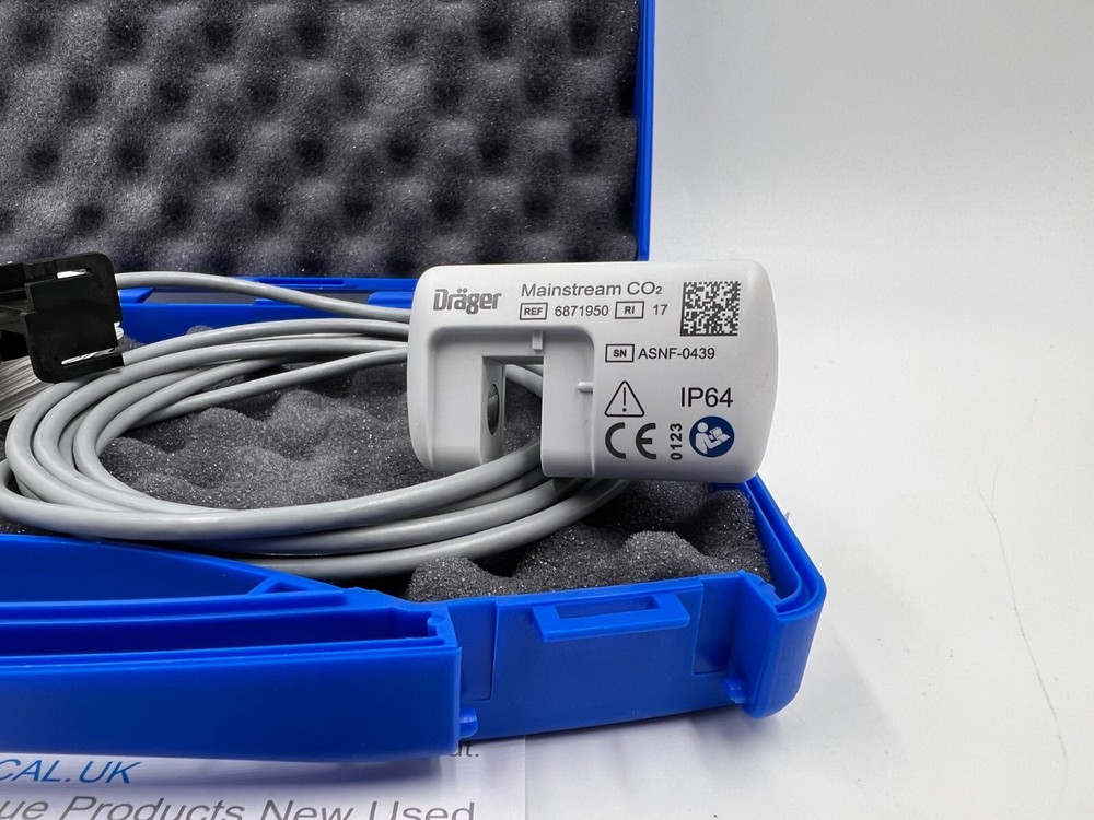Drager Infinity Mainstream CO2 Cable In Cases Analyser Module Sensor Reusable