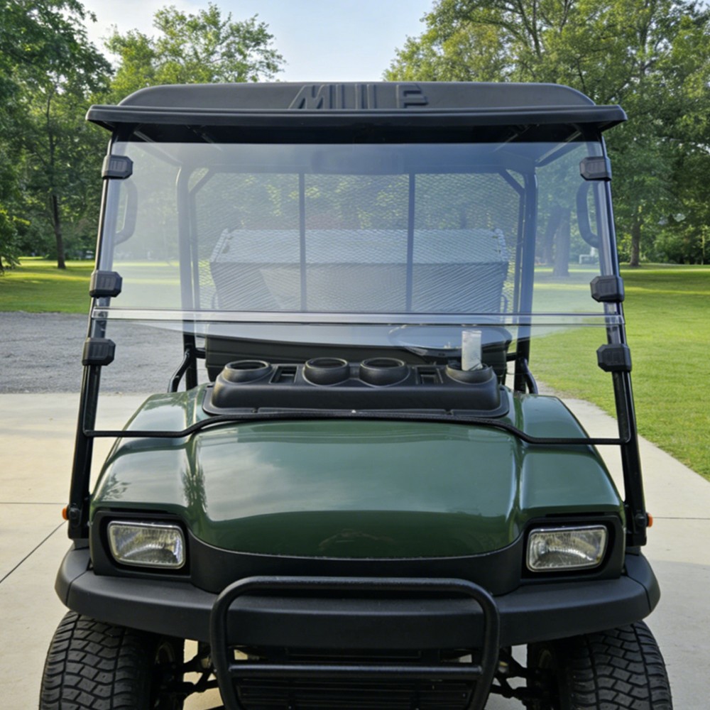 FOR KAWASAKI MULE 3000 MULE 3010 FOLDING WINDSHIELD PC CLEAR FRONT WINDSCREEN