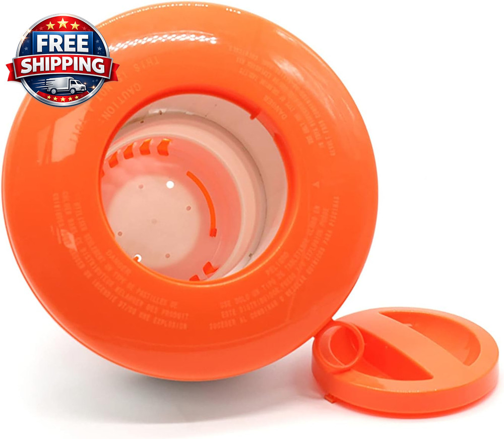 Pool Chlorine Floater, 7" Diameter Floatation Device Can Accommodate 3" Tablet C