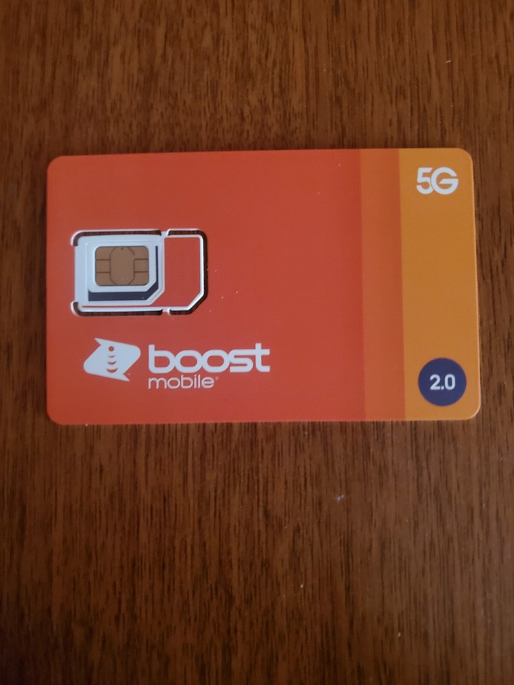 NEW Boost Mobile Sim Card - 5G - Expanded Network-TN For iPhone & Android - 5G