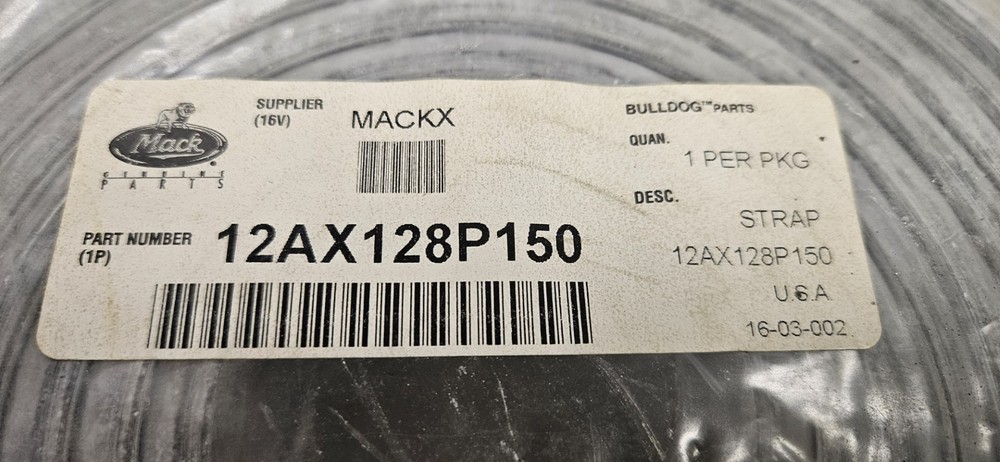 Mack 12ax128p150 Strap New In Plastic