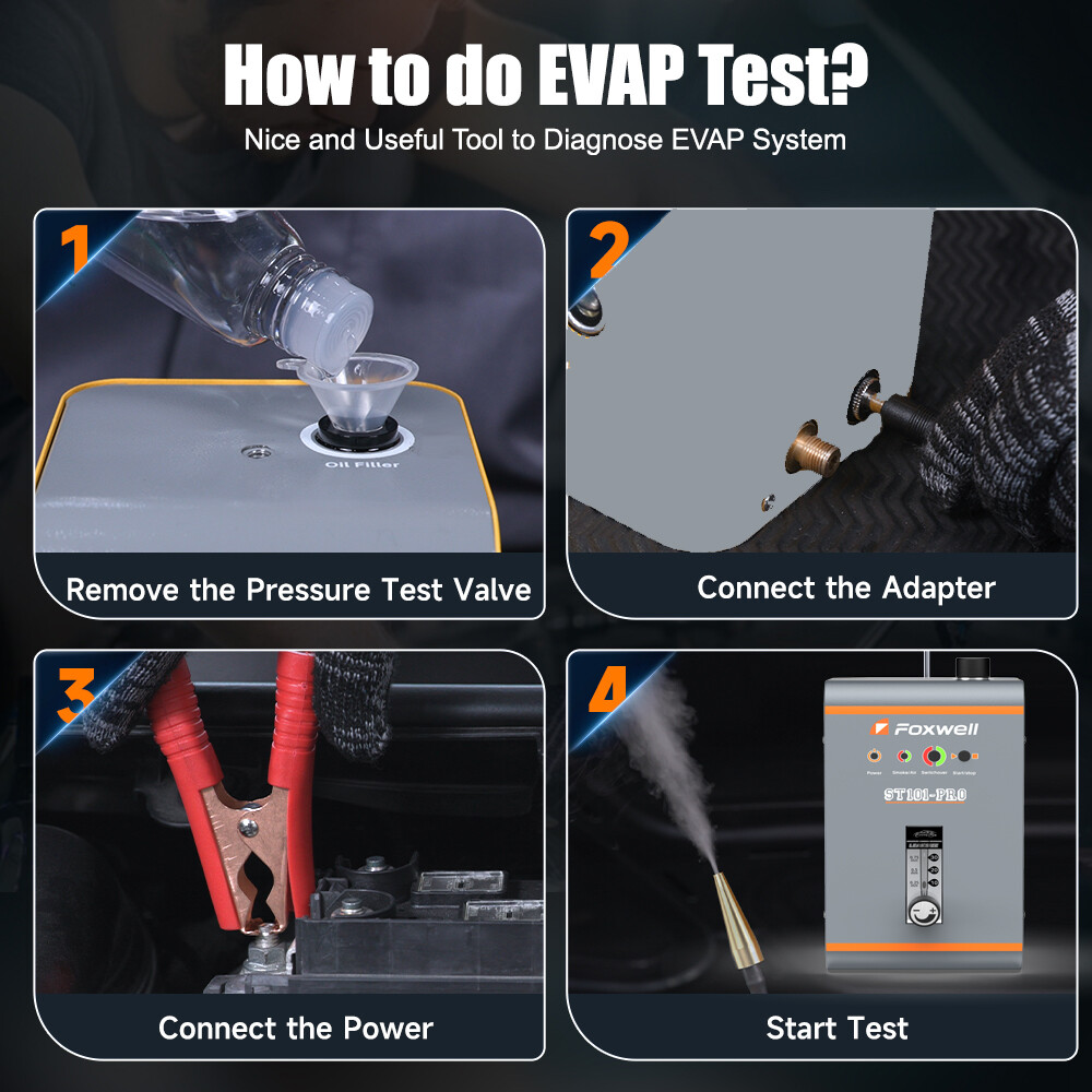 Professional Car Leak Detector EVAP Smoke Machine Diagnostic Tools Pipes Tester