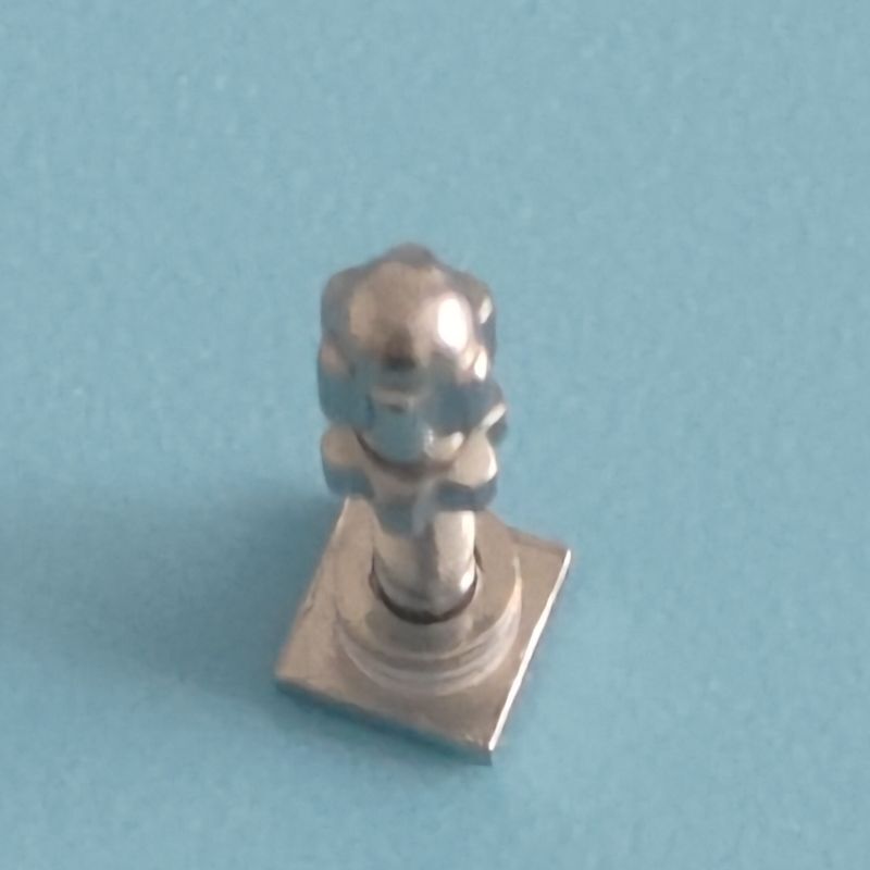 2PCS Square Screw & Bolt Replace For C ar tier Eyeglasses Frame Big Size Silver