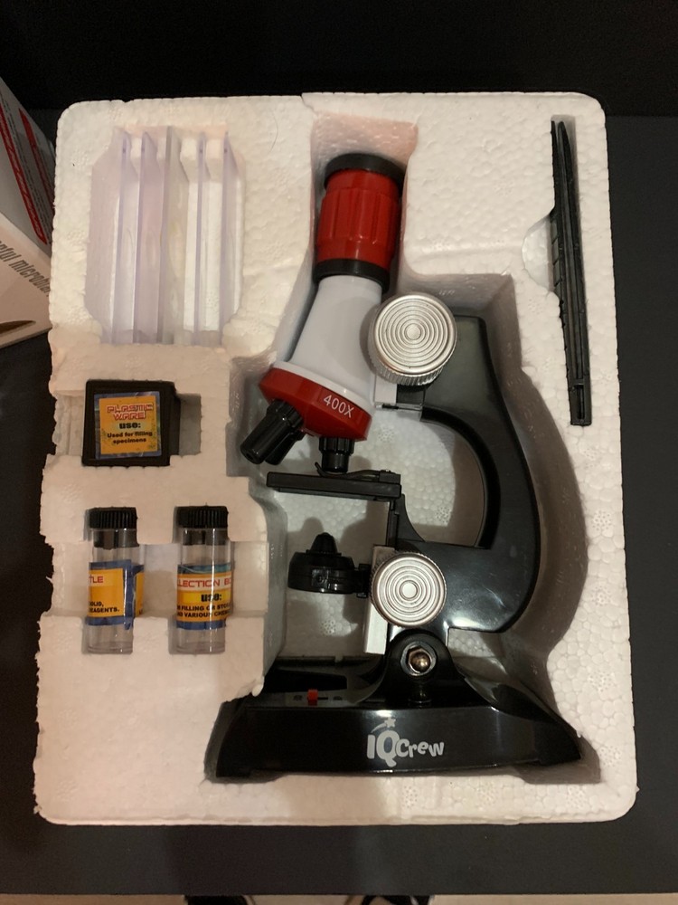 IQcrew Science Microscope Kit– Educational Series - Up to 1200x Magnification