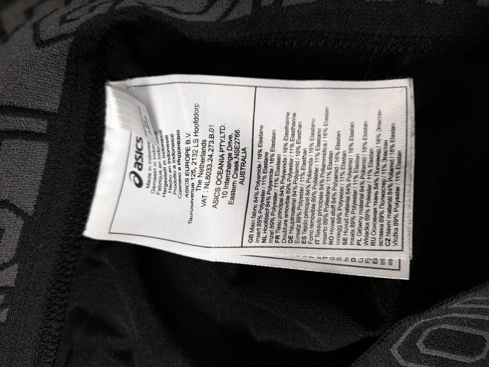Asics Women's Leggings S Black Polyamide with Elastane Full length