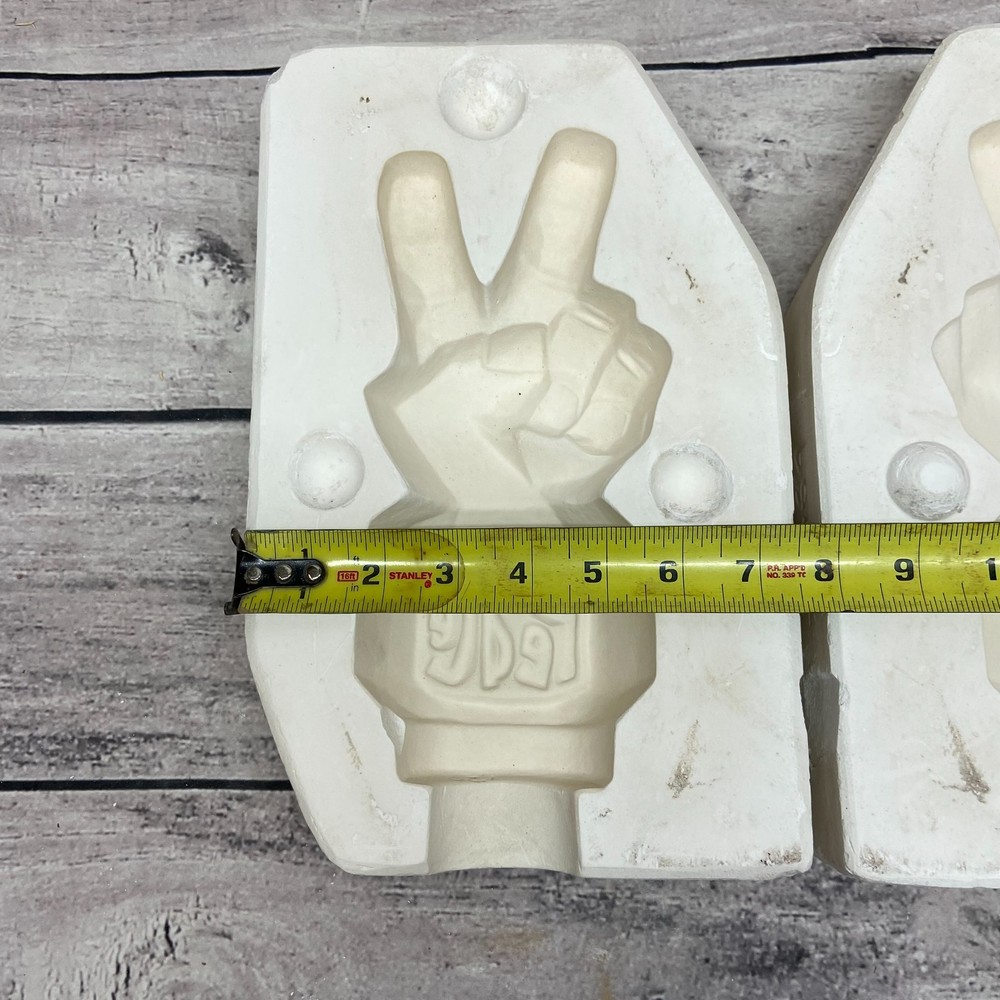 Ceramic Slip Casting Mold Peace Hand Lincoln #164