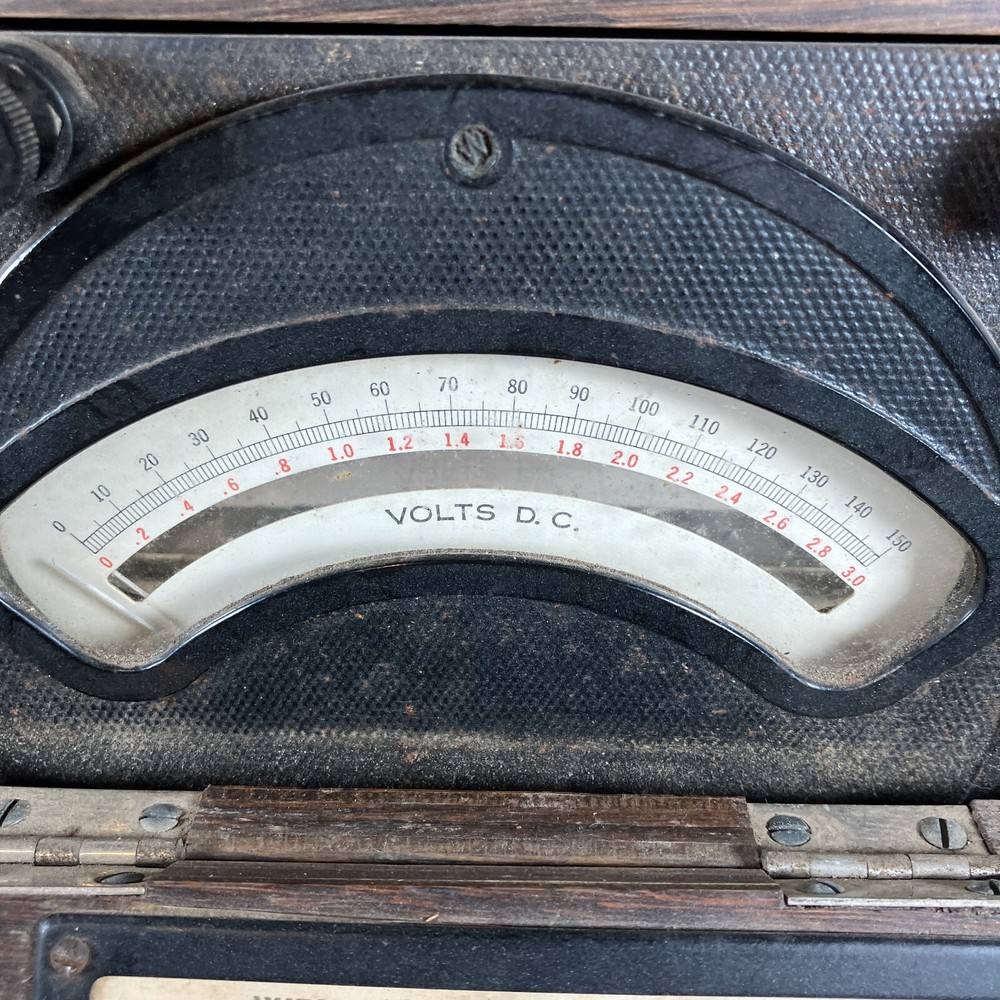 Weston DC Voltmeter Model 45 Vintage Untested