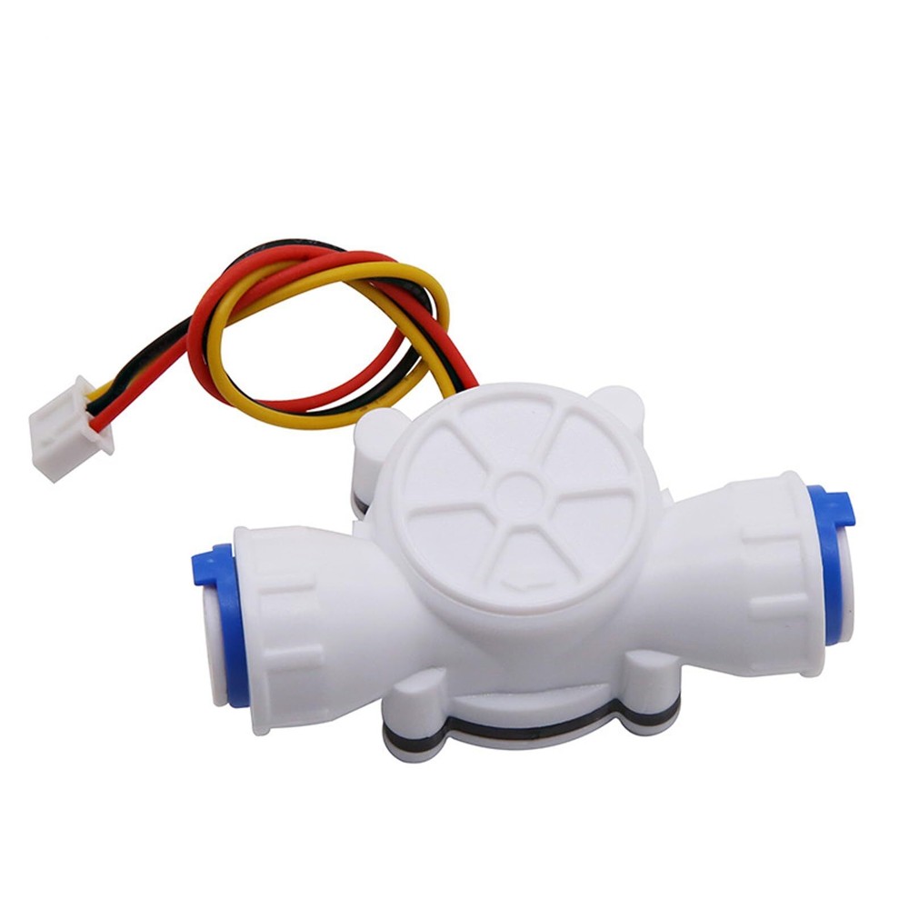 3/8" Quick Connect Water Flow Sensor Hall Effect Flowmeter 0.3-10L/min