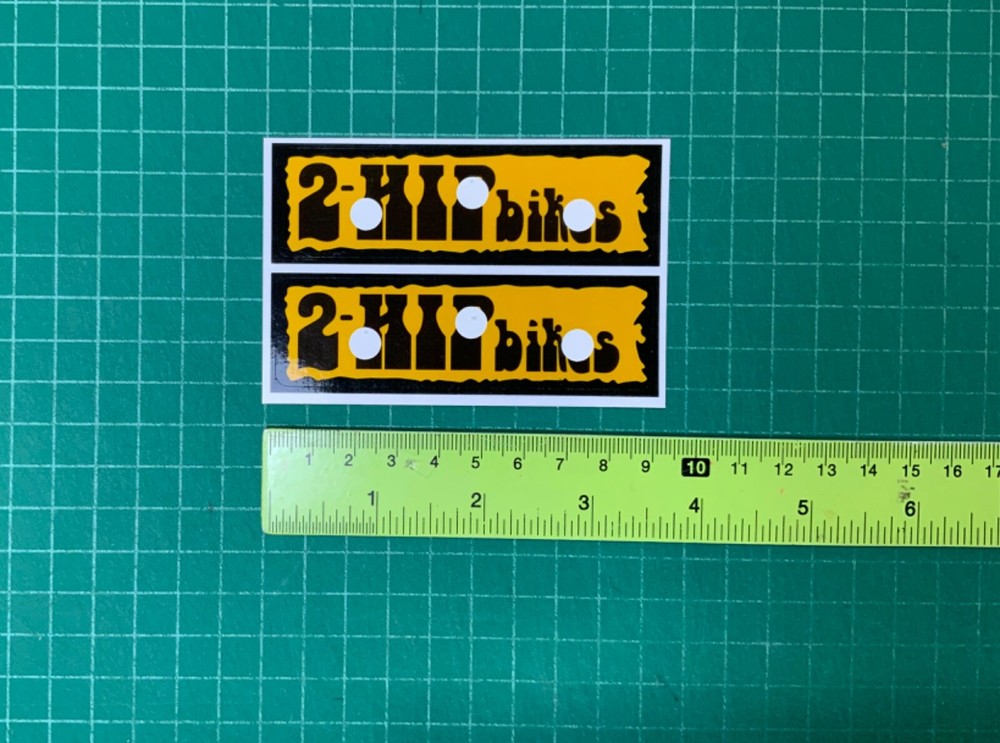 2 hip bikes  rim sticker decals for 36