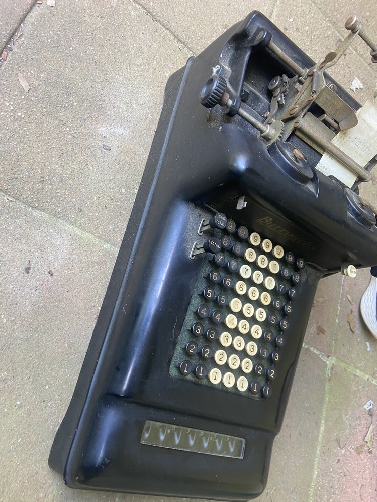 1Burroughs Portable Adding Machine, Antique Vintage