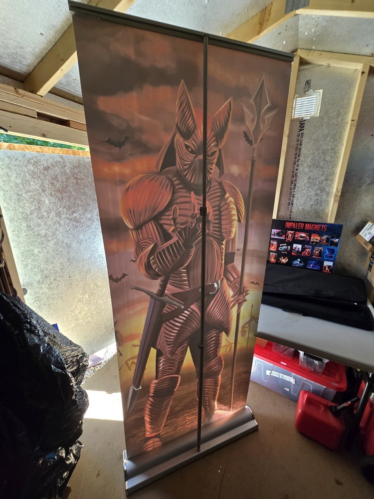Custom Dracula / IMPALER Retractable Roll Up Banner Stands