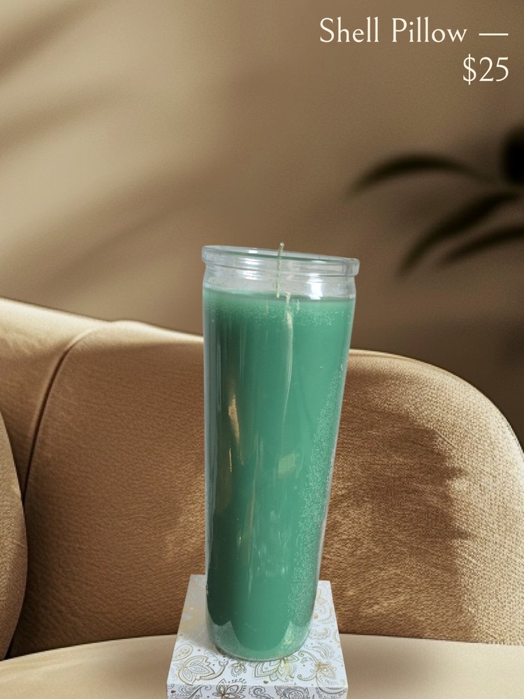 7 Day Plain Candle Green