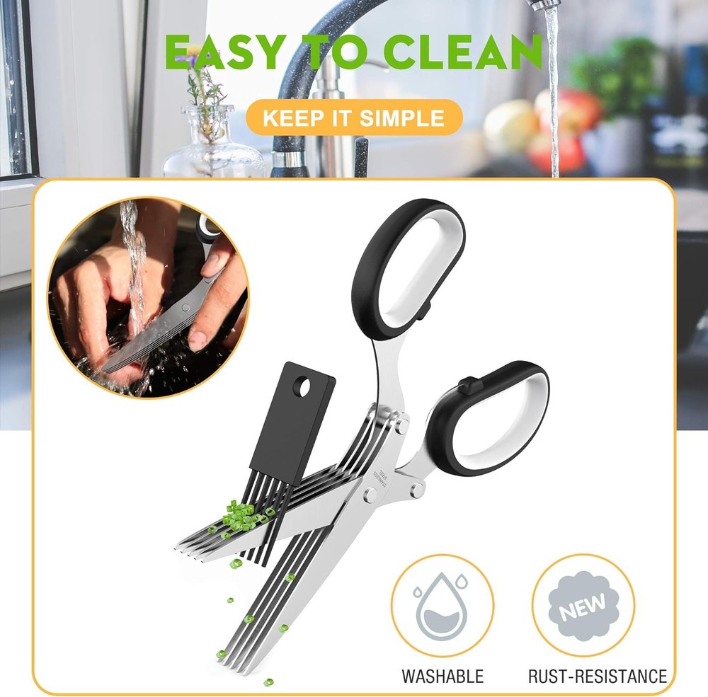 Fun Unique Kitchen Gadgets: Herb Scissors Set - Updated 2025 Cool Kitchen Tools