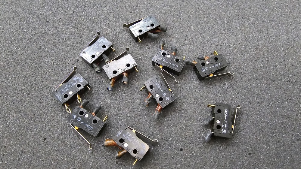 10pcs. Omron SS-5GL13 Micro Switch For Technics sl1200. Original Made In Japan.