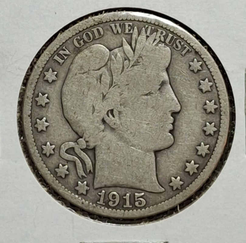 1915 Barber Half Dollar