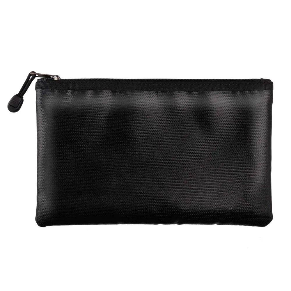 Black Fireproof Waterproof Document Bags Envelope File Folder Cash Pouch