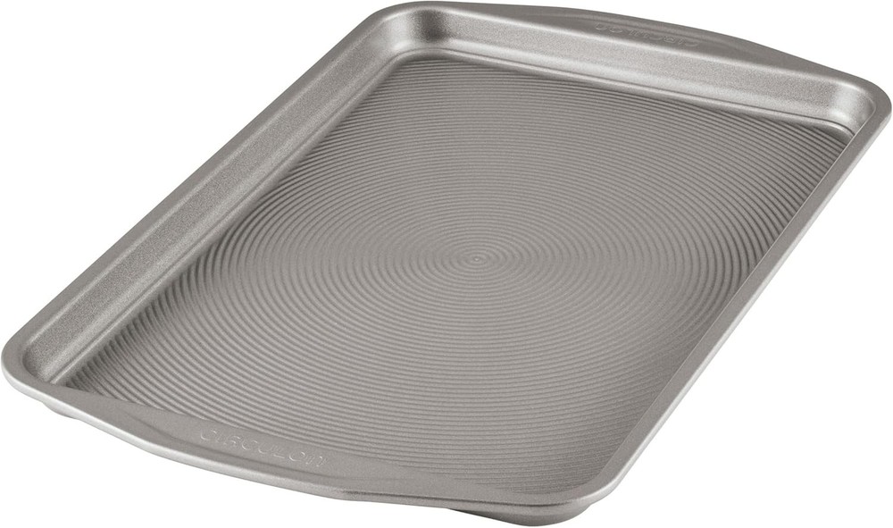 Total Bakeware Set Nonstick Cookie Baking Sheets, 2 Piece, Gray