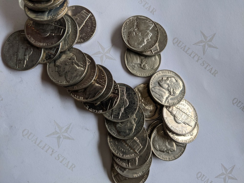 1970-S Uncirculated JEFFERSON NICKEL ROLL -