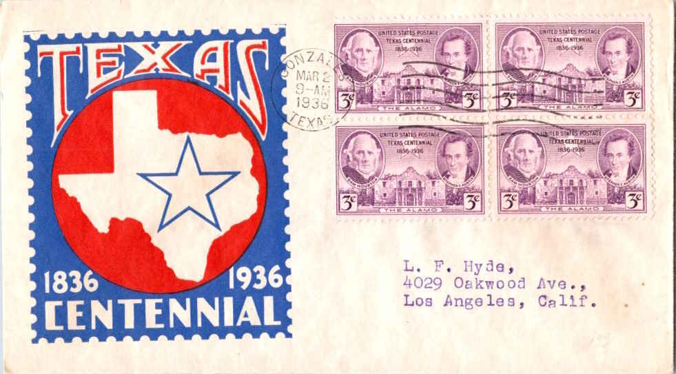 United States Scott 776 Typewritten Address.