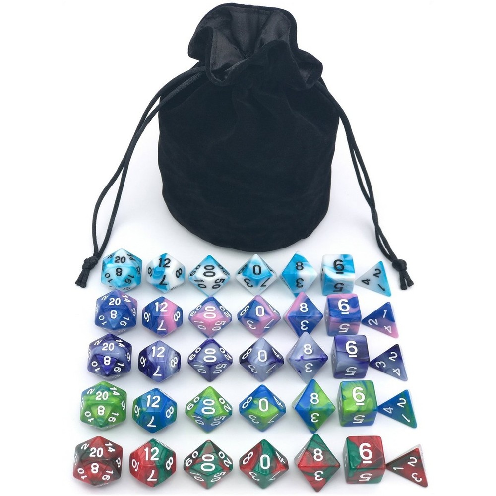 Dice Set for Dungeons&Dragons, DND, RPG Games, Polyhedral Dice Set, Assorted ...