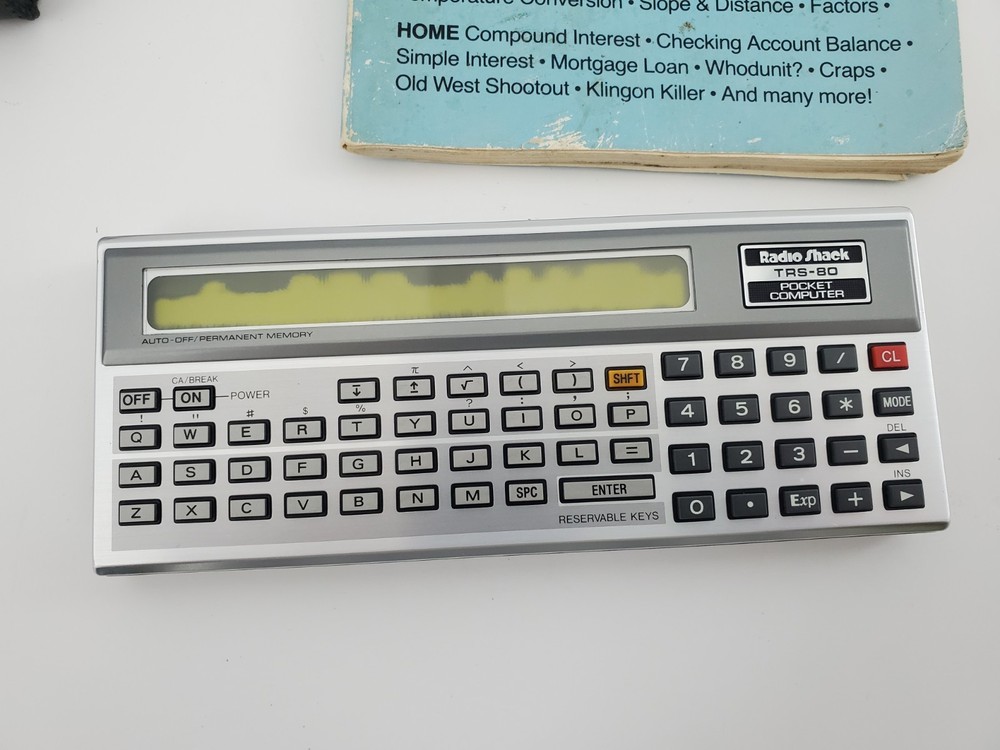 Radio Shack TRS-80 Pocket Computer Case Program Instruction Booklet
