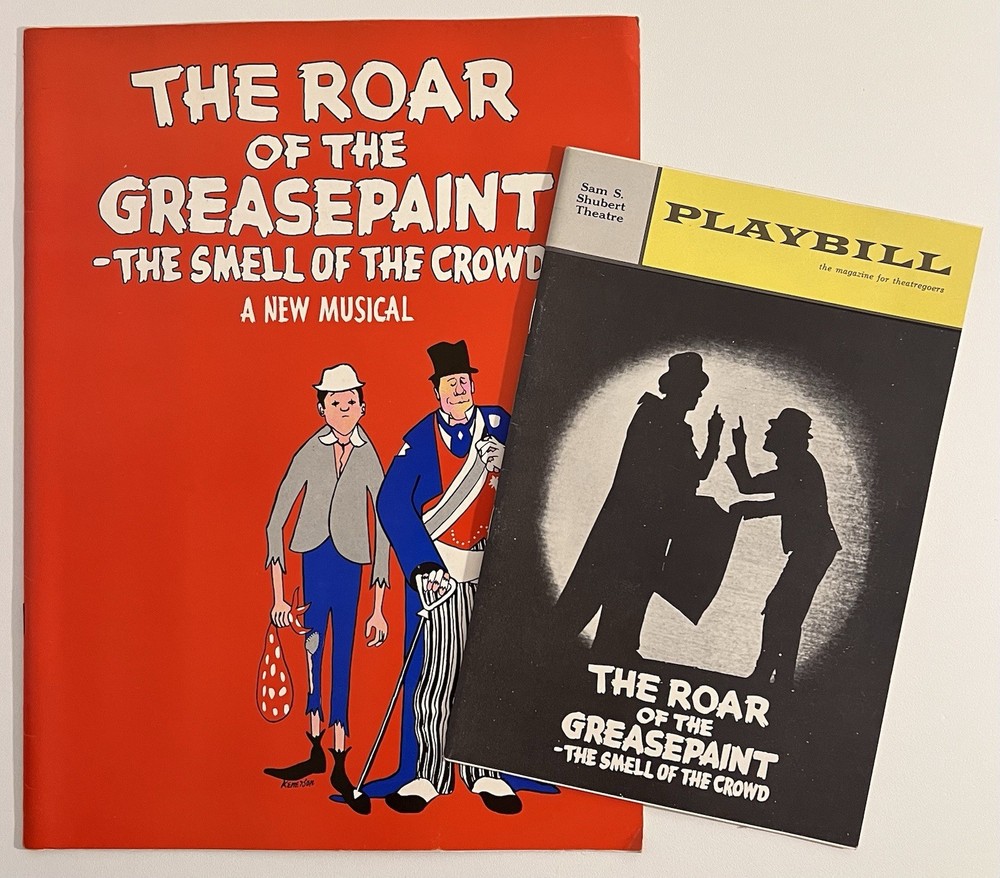 Roar of the Greasepaint Playbill May 1965 & Program Bundle - Vintage Broadway