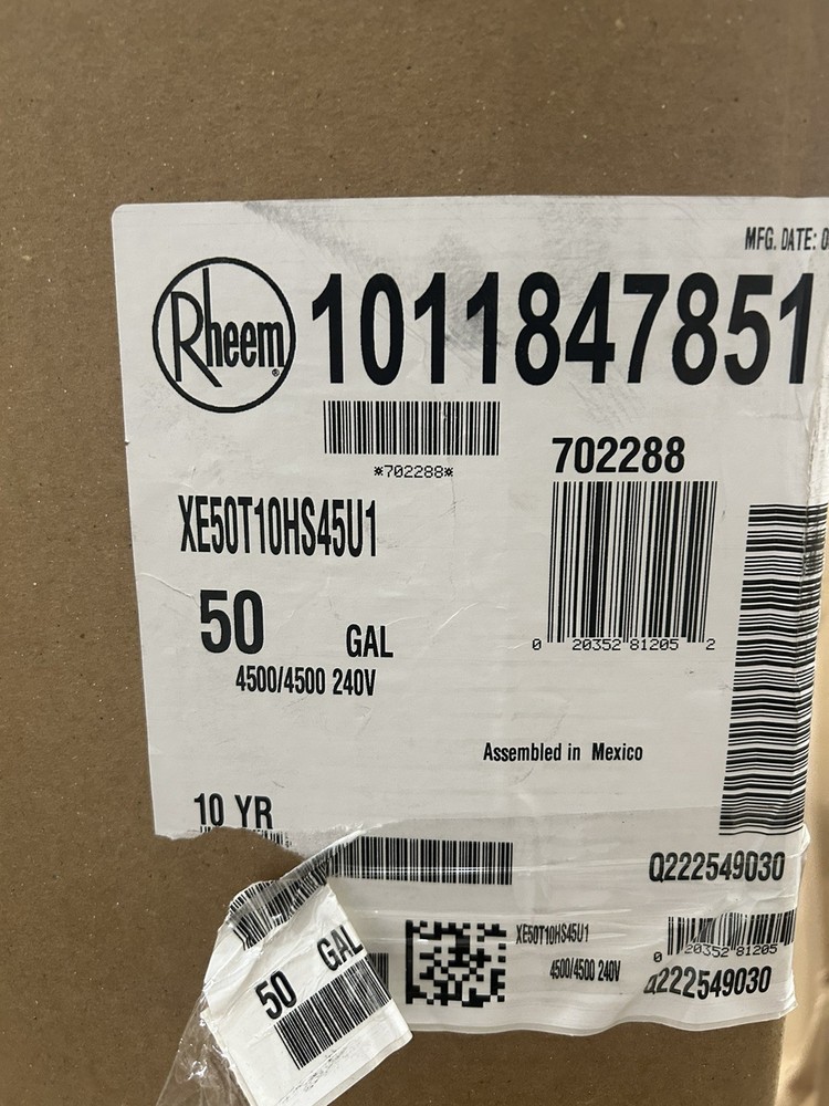 Rheem Hybrid ProTerra Smart Tank 50 Gal. Water Heater XE50T10HS45U1