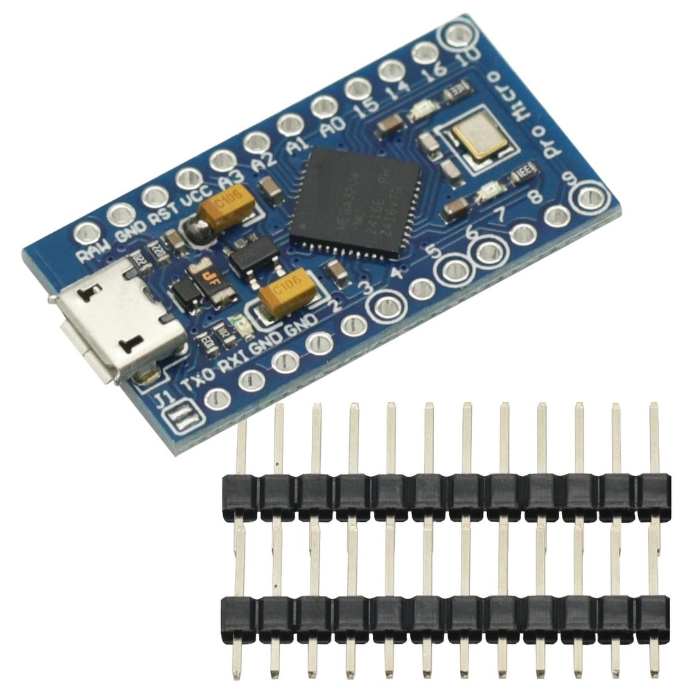 2 Pack Micro/Type-C USB ATmega32U4 Module 5V 16MHz Development Board Pro Micro