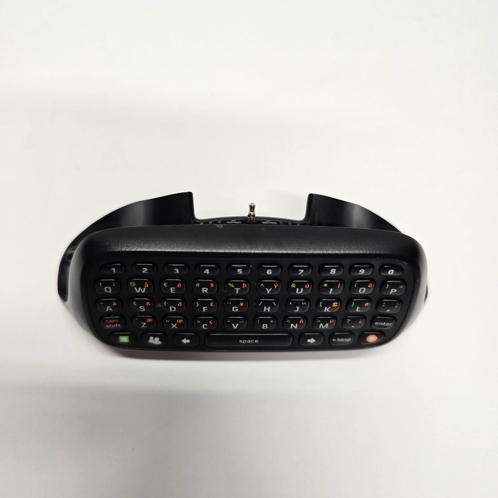 Microsoft Xbox 360 Chatpad Controller Keyboard Accessory Black