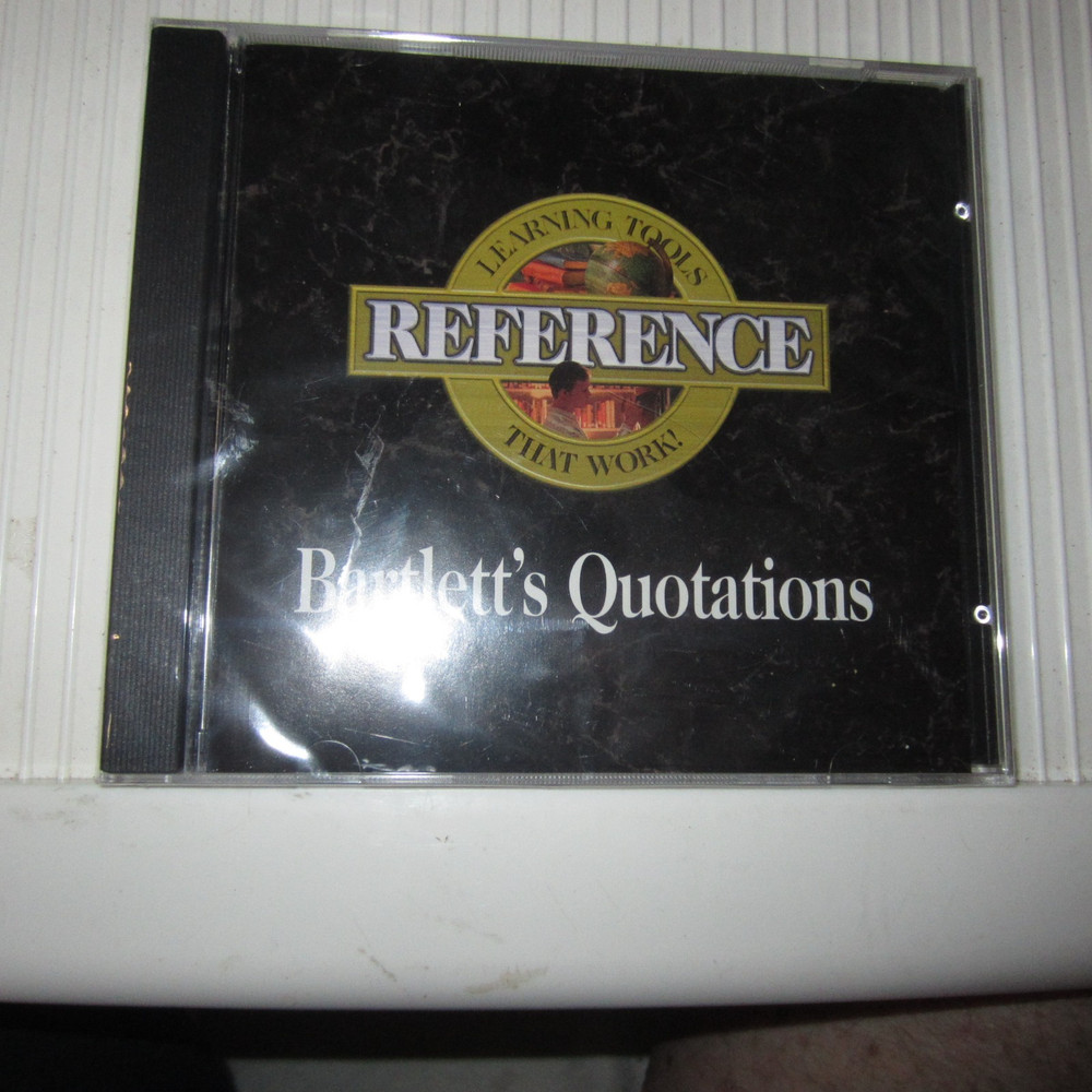 Bartlett's Quotations - Reference software learning tools Brand New Sealed!!