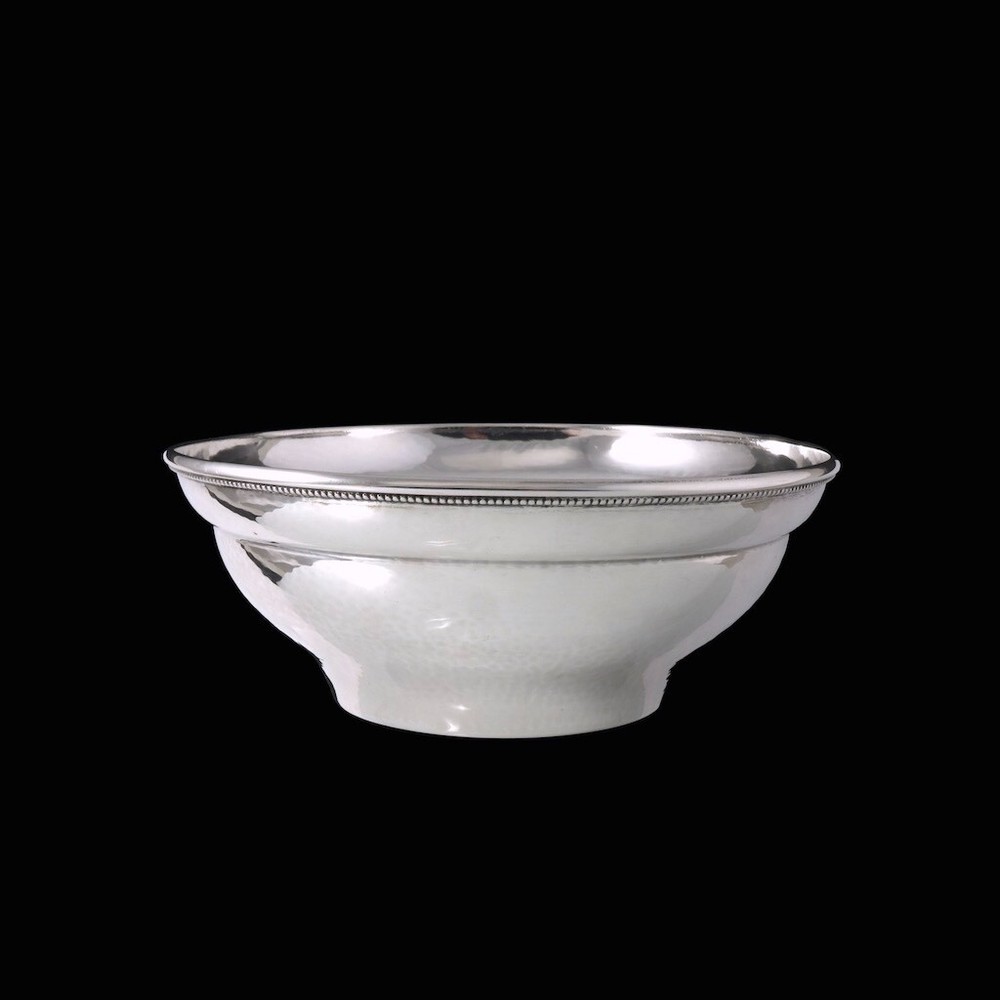Georg Jensen. Hammered Sterling Silver Bowl #418.