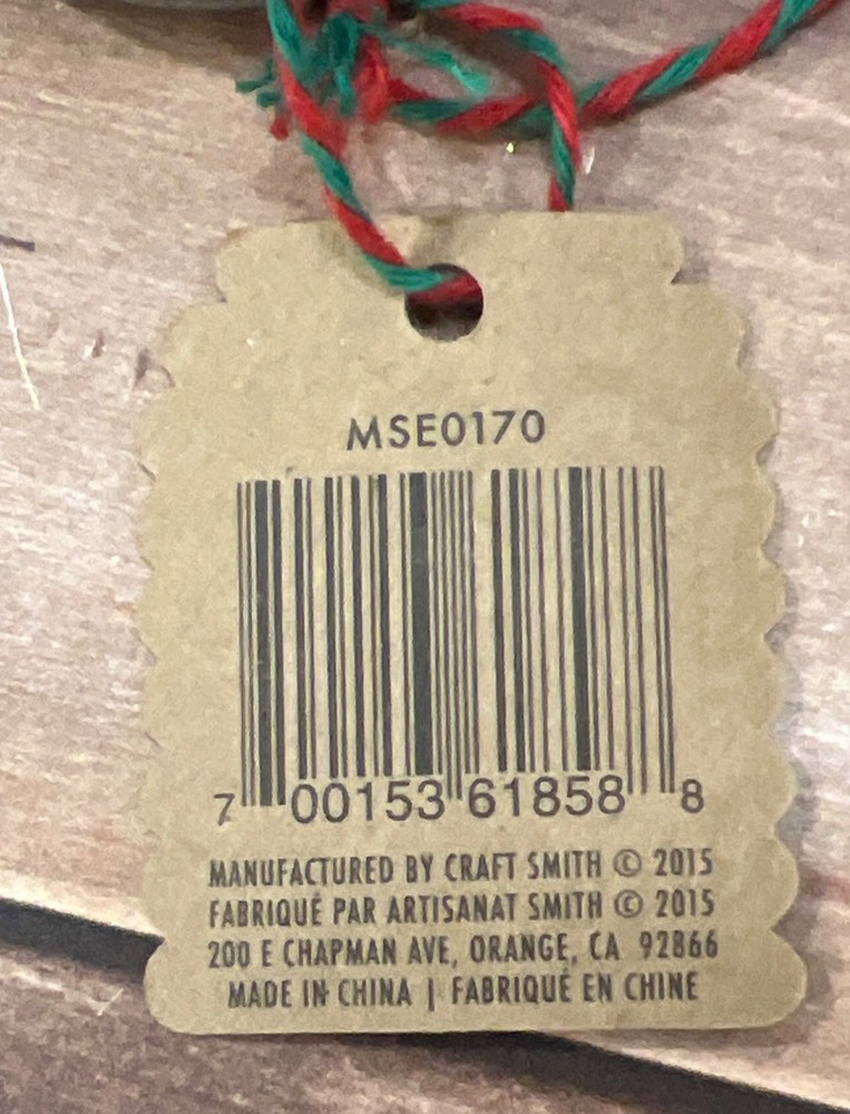Black Craft Smith Candy Cane Tags 10 Pack MSEQ170