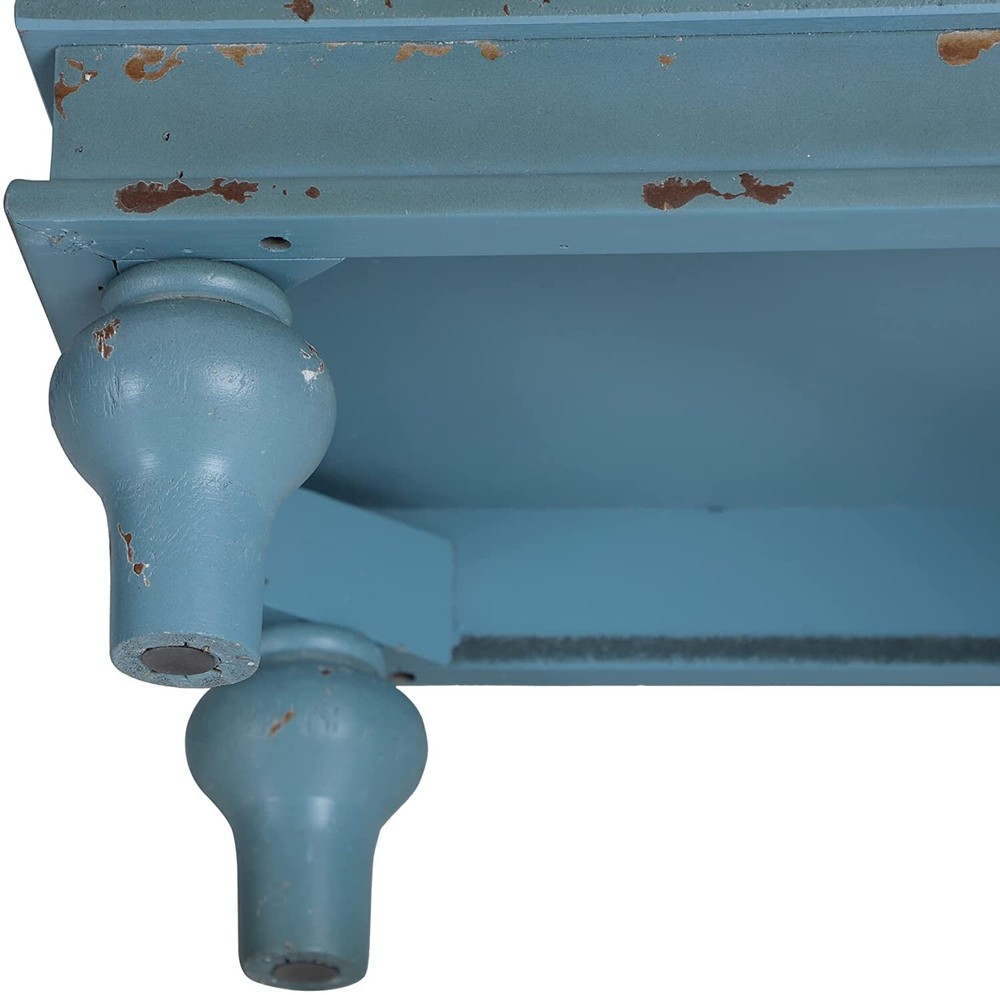 Accent Cabinet Console Table Decorative Sideboard Buffet Storage Cabinets Blue