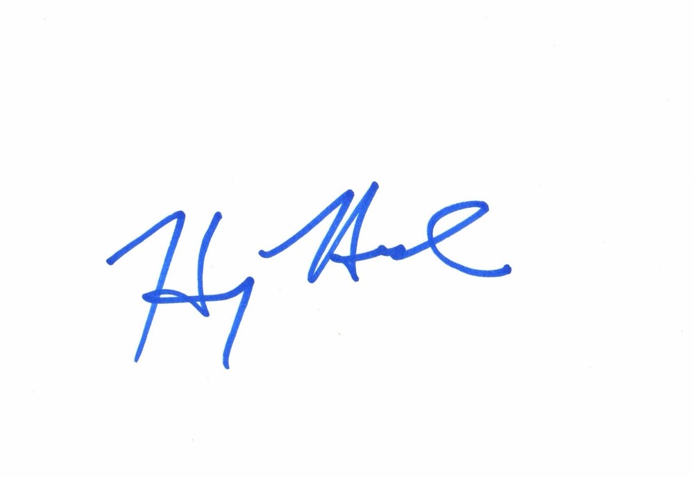 HARRY HAMLIN Signed Autographed 4x6 Note Card