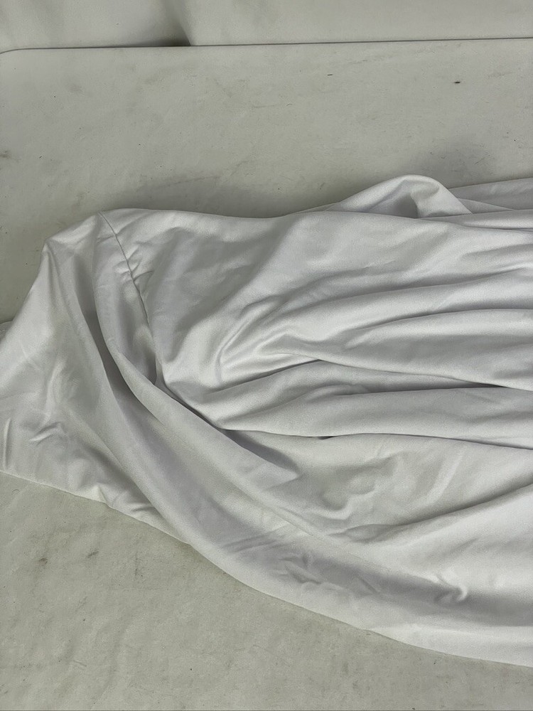 HAORUI Stretch Table Clothes 6 PC 6 FT White