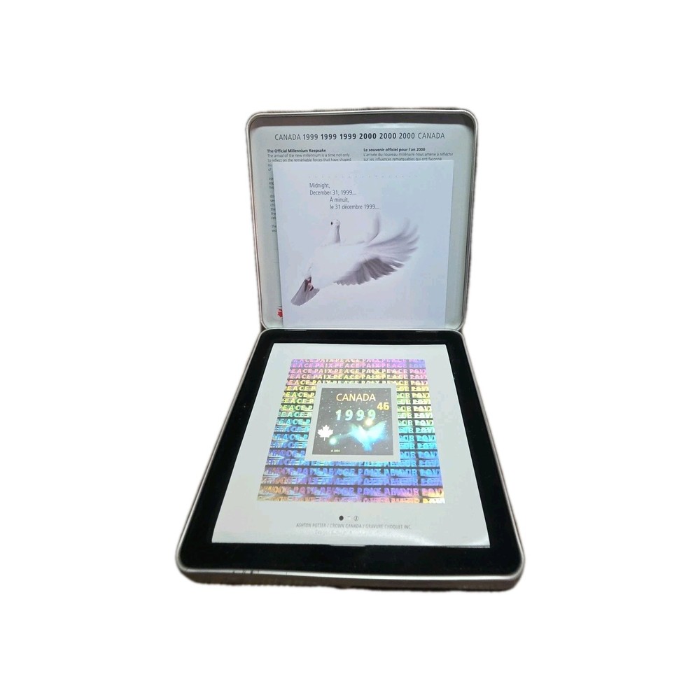 1999 2000 Canada Post Official Millenium Keepsake Stamps & Coin
