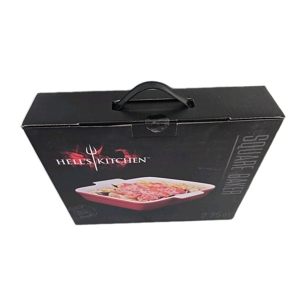 HELL'S KITCHEN Rectangular Baker 2.25 Qt - Red Exterior New in Box VSA