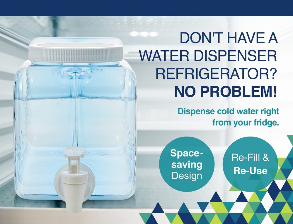 Arrow Home Products Fridge Stackable Beverage Container, 5 Quart, Clear