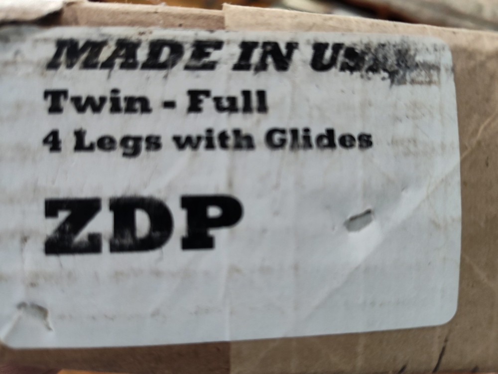 Twin / Full Metal Bed Frame With Glides
