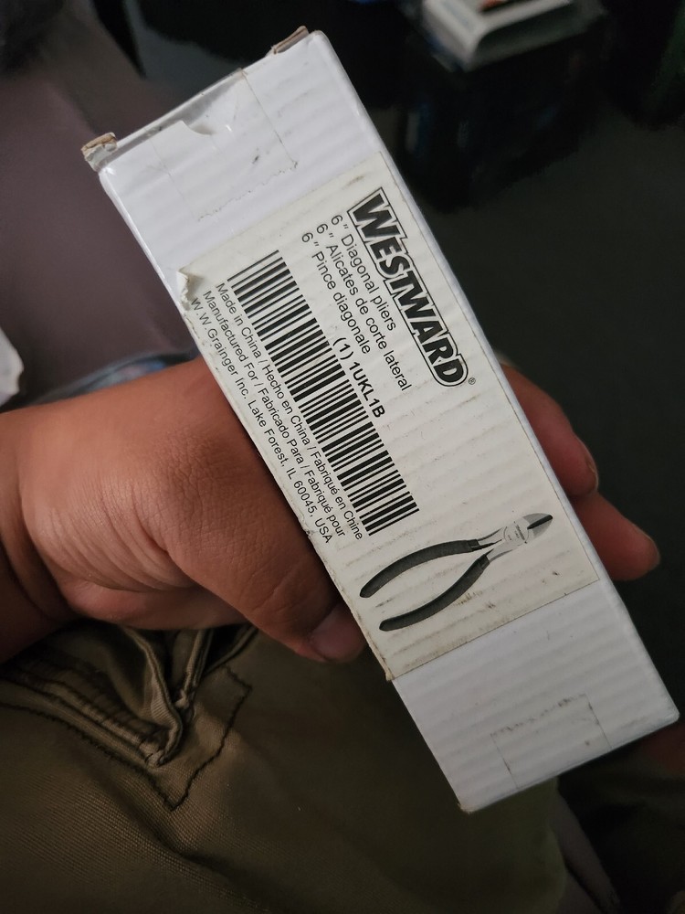 WESTWARD  Oval Diagonal Cutting Plier,6".   AH