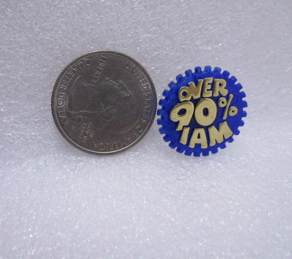 Over 90% I Am Plastic Pin
