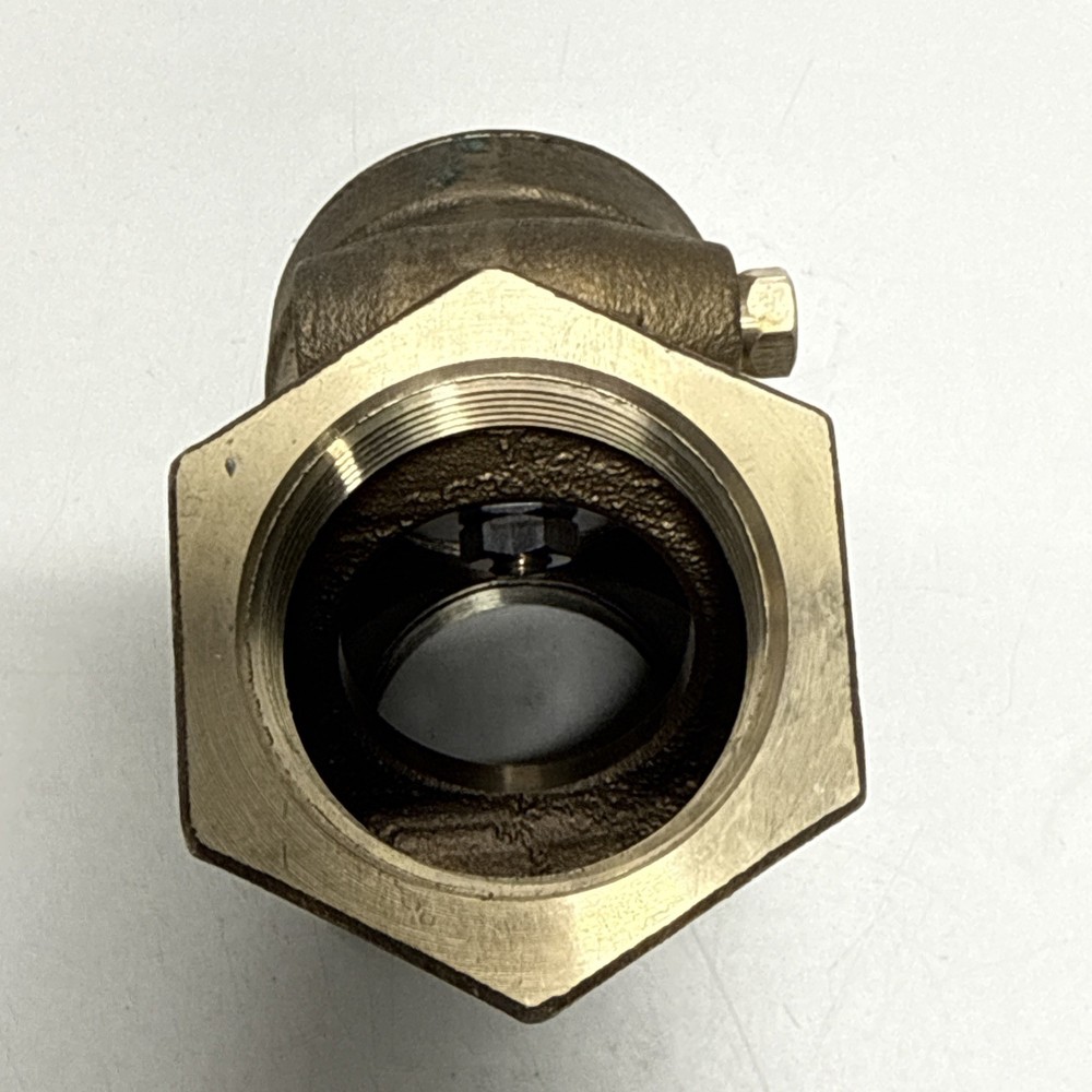 Bronze Swing Check Valve Y-Pattern 1-1/2" NPT Thread Ends 200-CWP