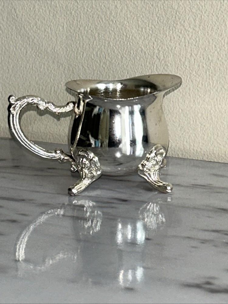 Vintage Silver Plated Mini Creamer Small Serving Pitcher