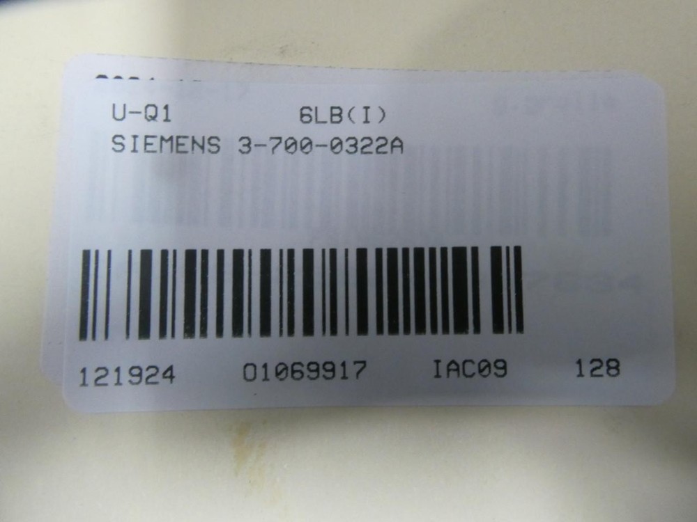 Siemens 3-700-0322A Chassis Module 115/220v-ac 1ph